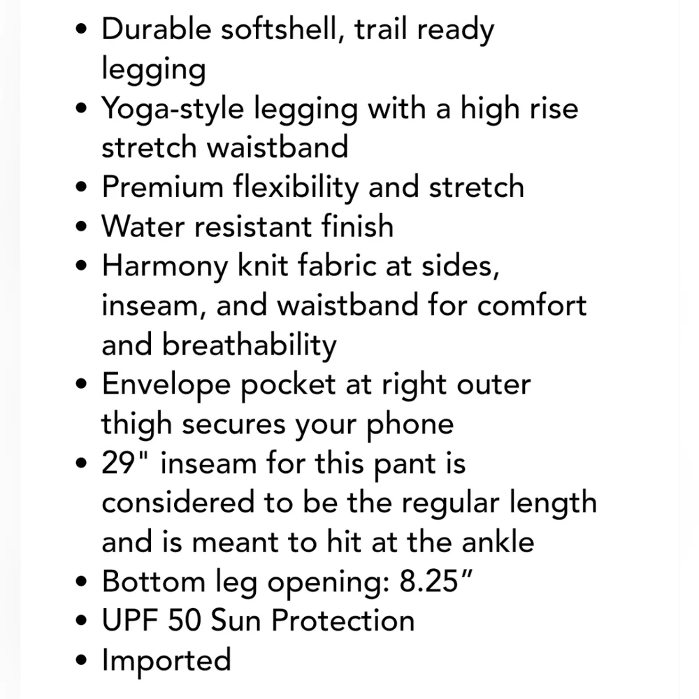 Kuhl "Transcendr Legging" Black | Women's Size S - Picture 10 of 11